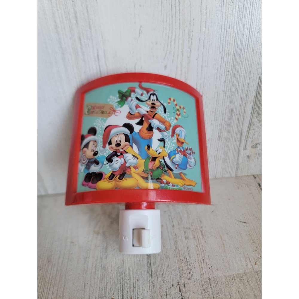 Disney Mickey mouse friends night light Goofy Donald duck Xmas home decor
